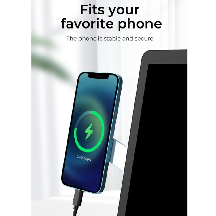 Support magnétique rond multifonction en métal déployé pour ordinateur portable, compatible avec iPhone 13, SJ05-12