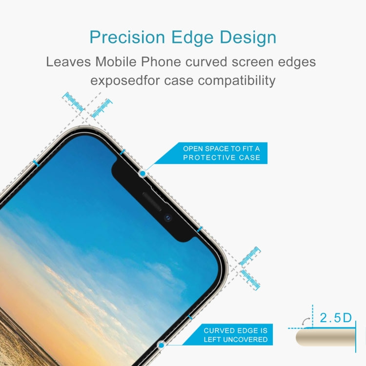 For iPhone 16e / 13 / 13 Pro 0.26mm 9H 2.5D Tempered Glass Film