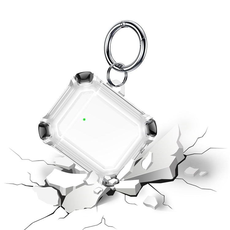 Étui de protection antichute bicolore en PC avec crochet pour écouteurs sans fil, compatible avec AirPods 1/2 et AirPods Pro