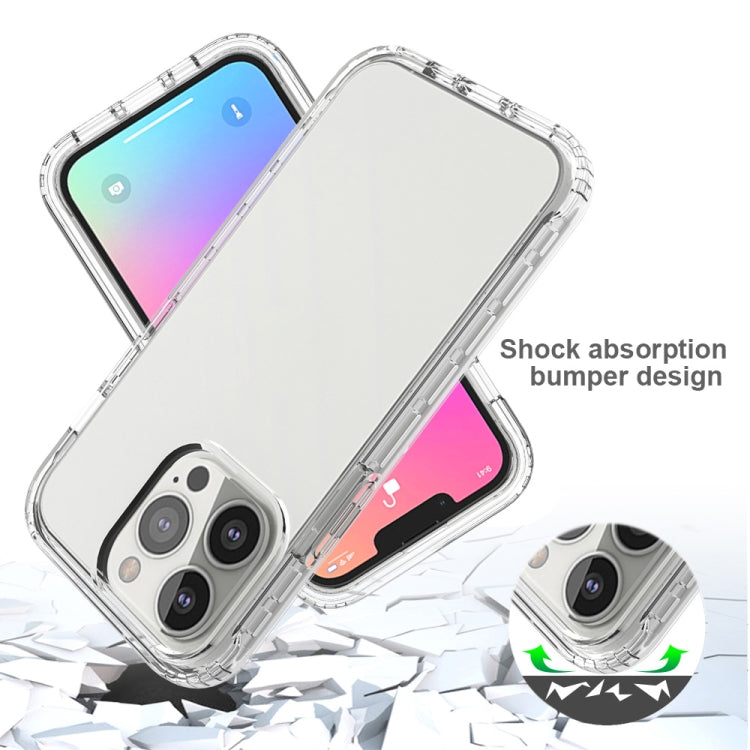 Shockproof High Transparency Two-color Gradual Change PC+TPU Candy Colors Protective Case, For iPhone 13 Pro