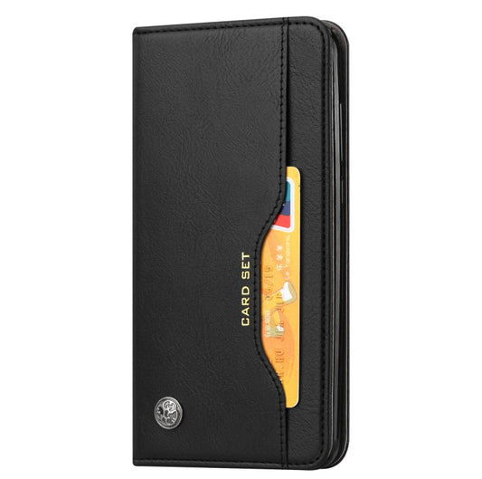Premium horizontal flip wallet case for iPhone 13 mini with skin texture leather