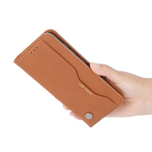 iPhone 13 mini leather wallet case with horizontal flip and photo frame holder
