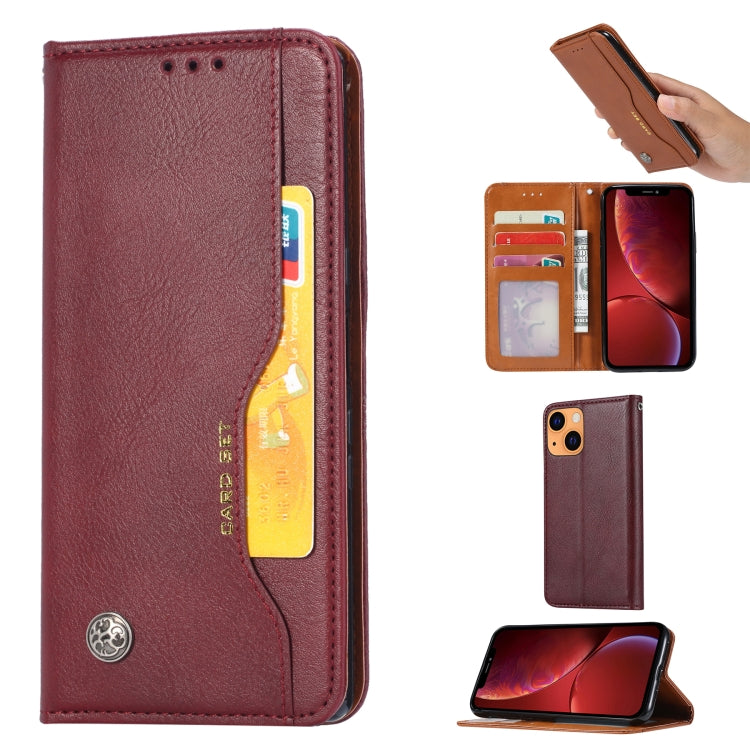 Knead Skin Texture Horizontal Flip Leather Case with Photo Frame & Holder & Card Slots & Wallet, For iPhone 13, For iPhone 13 mini, For iPhone 13 Pro, For iPhone 13 Pro Max