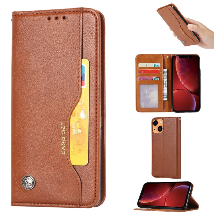 Knead Skin Texture Horizontal Flip Leather Case with Photo Frame & Holder & Card Slots & Wallet, For iPhone 13, For iPhone 13 mini, For iPhone 13 Pro, For iPhone 13 Pro Max