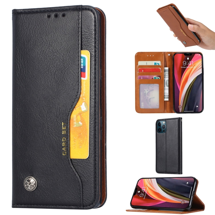 Knead Skin Texture Horizontal Flip Leather Case with Photo Frame & Holder & Card Slots & Wallet