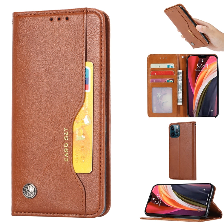 Knead Skin Texture Horizontal Flip Leather Case with Photo Frame & Holder & Card Slots & Wallet