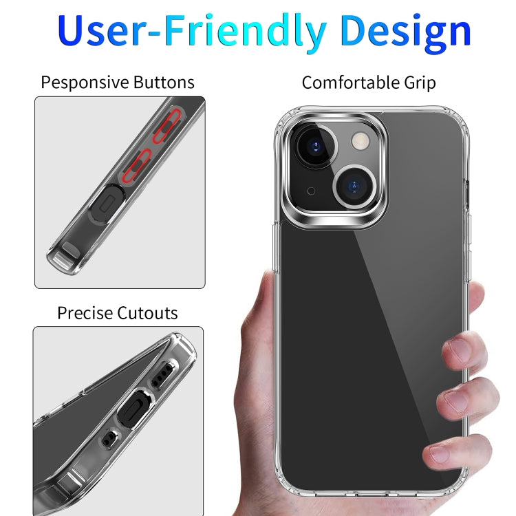 Clear Crystal Acrylic +TPU Four-corner Shockproof Case, For iPhone 13