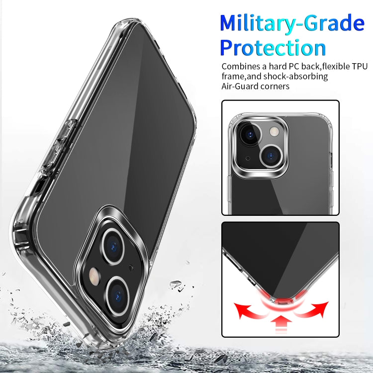 Clear Crystal Acrylic +TPU Four-corner Shockproof Case, For iPhone 13