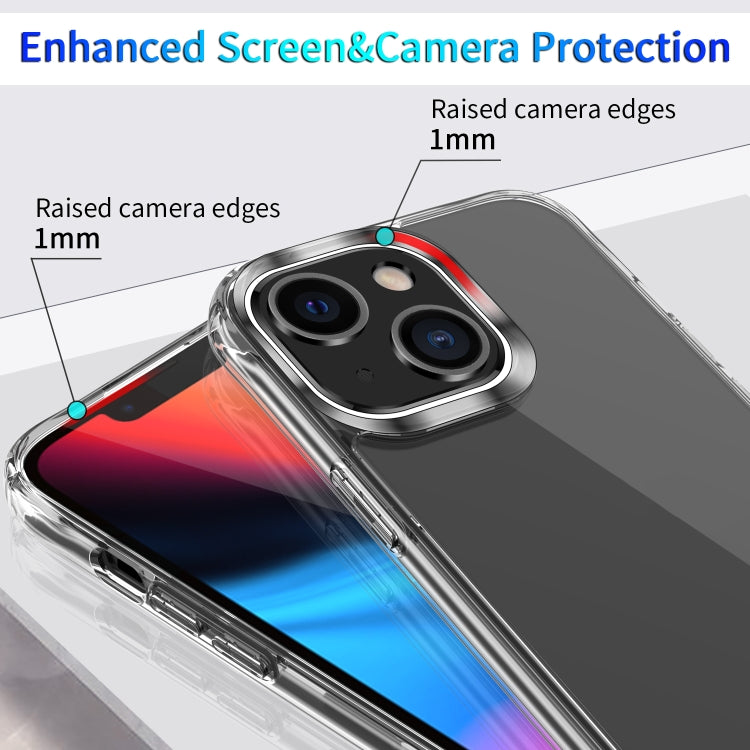Clear Crystal Acrylic +TPU Four-corner Shockproof Case, For iPhone 13