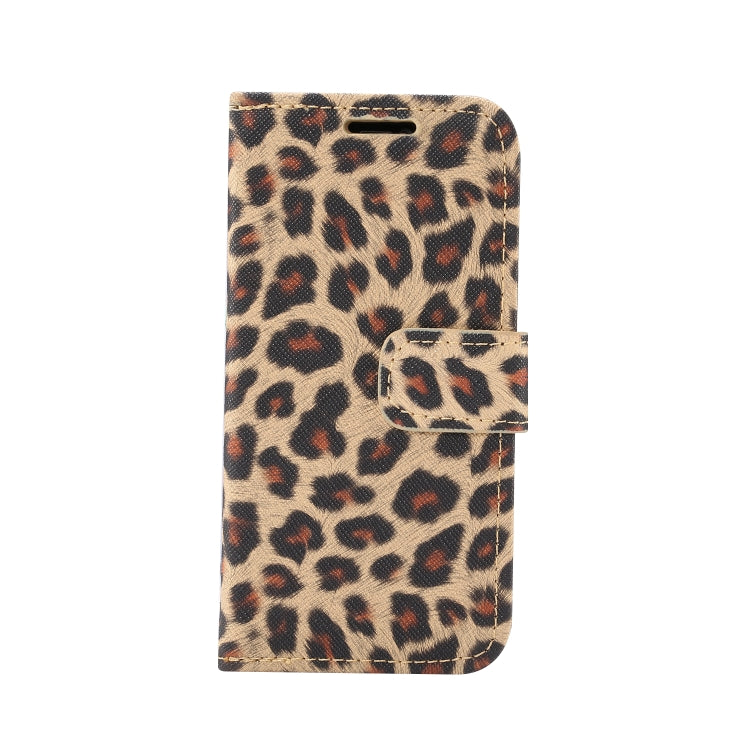 Leopard Pattern Horizontal Flip PC + PU Leather Case with Holder & Card Slots & Wallet