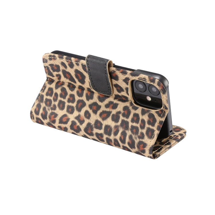 Leopard Pattern Horizontal Flip PC + PU Leather Case with Holder & Card Slots & Wallet