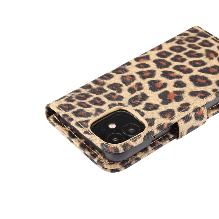 Leopard Pattern Horizontal Flip PC + PU Leather Case with Holder & Card Slots & Wallet