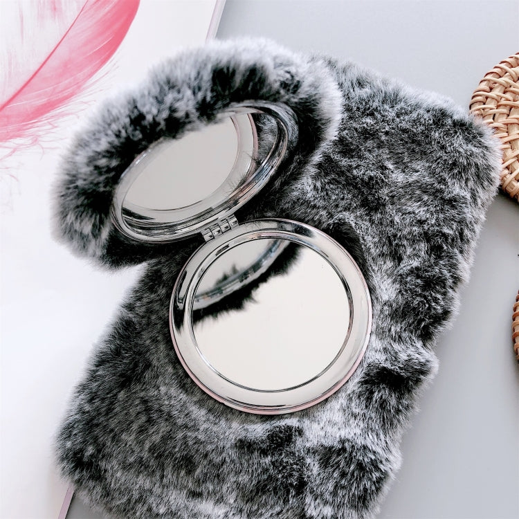 Plush Phone Protect Case with Mirror, For iPhone XS Max