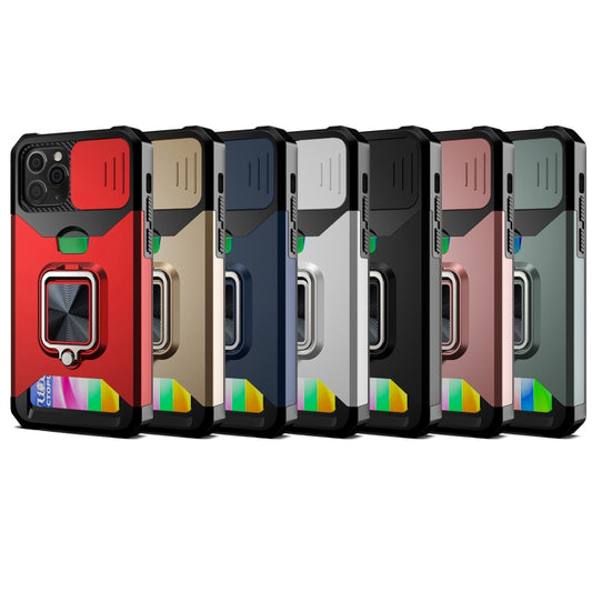 Protective PC TPU hybrid case for iPhone 11 Pro Max featuring privacy camera slider
