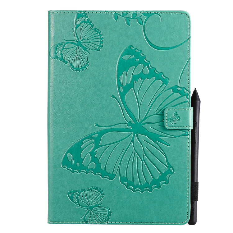 Pressed Printing Butterfly Pattern Horizontal Flip PU Leather Case with Holder & Card Slots & Wallet & Pen Slot, For iPad 10.2 / Pro 10.5 / Air  2019, For iPad Mini 2019 & 4 & 3 & 2 & 1, For Galaxy Tab A 8.0 & S Pen (2019)                              ...