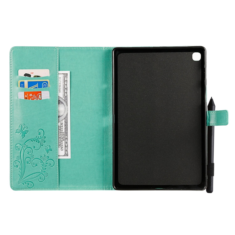 Pressed Printing Butterfly Pattern Horizontal Flip PU Leather Case with Holder & Card Slots & Wallet & Pen Slot, For iPad 10.2 / Pro 10.5 / Air  2019, For iPad Mini 2019 & 4 & 3 & 2 & 1, For Galaxy Tab A 8.0 & S Pen (2019)                              ...