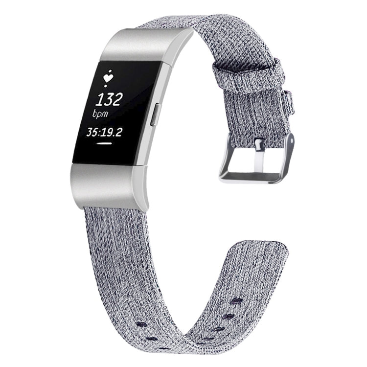 For FITBIT Charge 2 Smart Watch Canvas Wrist Strap Watchband, S