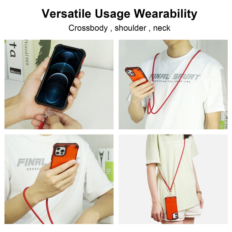 Shockproof Honeycomb PC + TPU Case with Neck Lanyard, For iPhone 12 mini, For iPhone 12 / 12 Pro, For iPhone 12 Pro Max, For iPhone 11, For iPhone 11 Pro, For iPhone 11 Pro Max