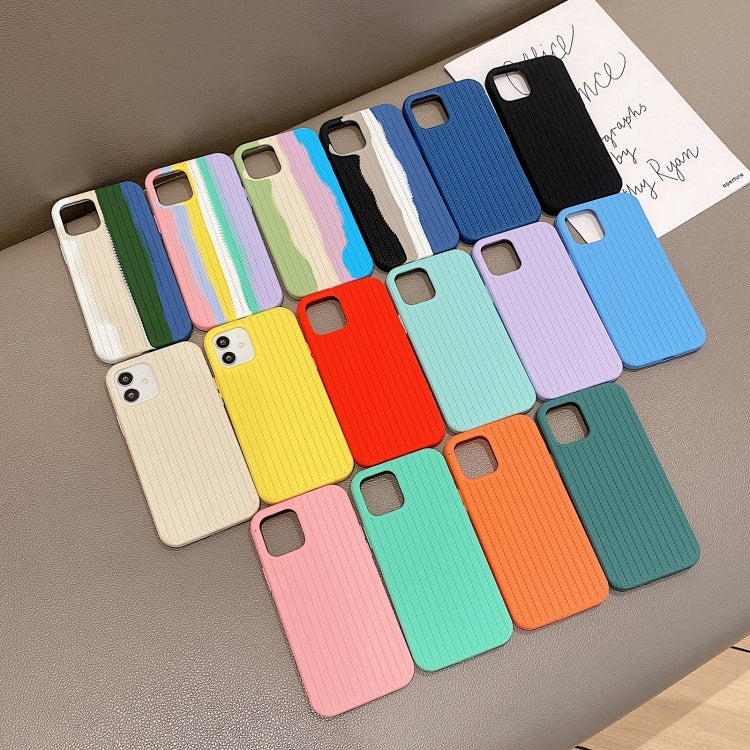 Herringbone Texture Silicone Protective Case, For iPhone 11