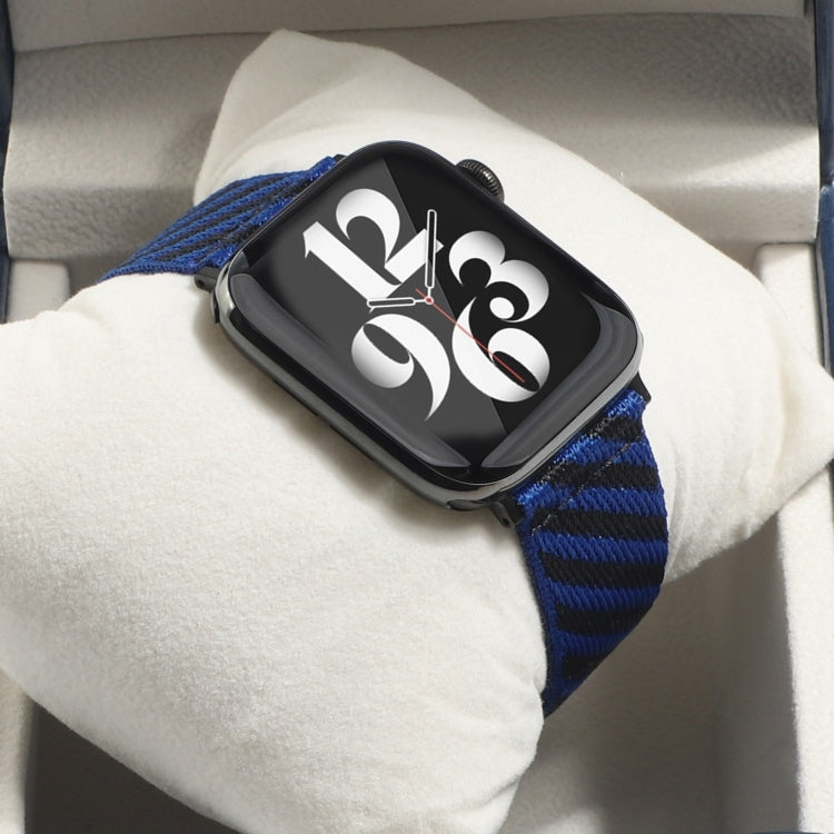 Nylon Single Loop Replacement Strap Watchband For Apple Watch Series, 7 41mm / 6 & SE & 5 & 4 40mm / 3 & 2 & 1 38mm, 7 45mm / 6 & SE & 5 & 4 44mm / 3 & 2 & 1 42mm