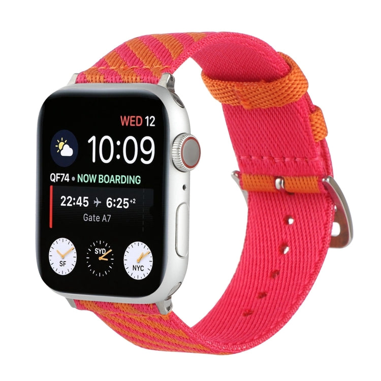 Nylon Single Loop Replacement Strap Watchband For Apple Watch Series, 7 41mm / 6 & SE & 5 & 4 40mm / 3 & 2 & 1 38mm, 7 45mm / 6 & SE & 5 & 4 44mm / 3 & 2 & 1 42mm