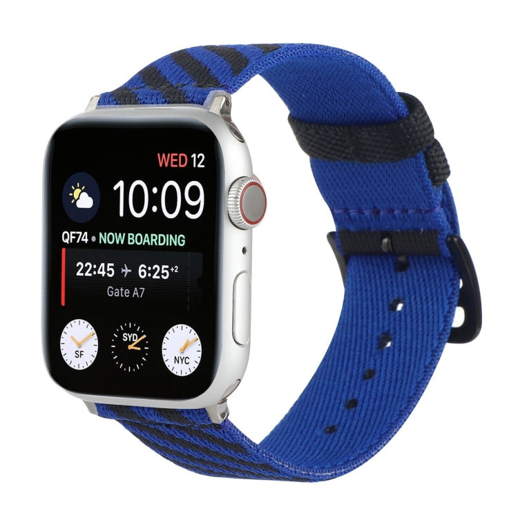 Nylon Single Loop Replacement Strap Watchband For Apple Watch Series, 7 41mm / 6 & SE & 5 & 4 40mm / 3 & 2 & 1 38mm, 7 45mm / 6 & SE & 5 & 4 44mm / 3 & 2 & 1 42mm