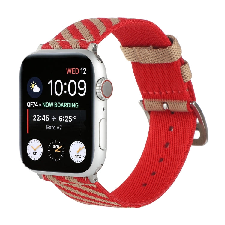 Nylon Single Loop Replacement Strap Watchband For Apple Watch Series, 7 41mm / 6 & SE & 5 & 4 40mm / 3 & 2 & 1 38mm, 7 45mm / 6 & SE & 5 & 4 44mm / 3 & 2 & 1 42mm