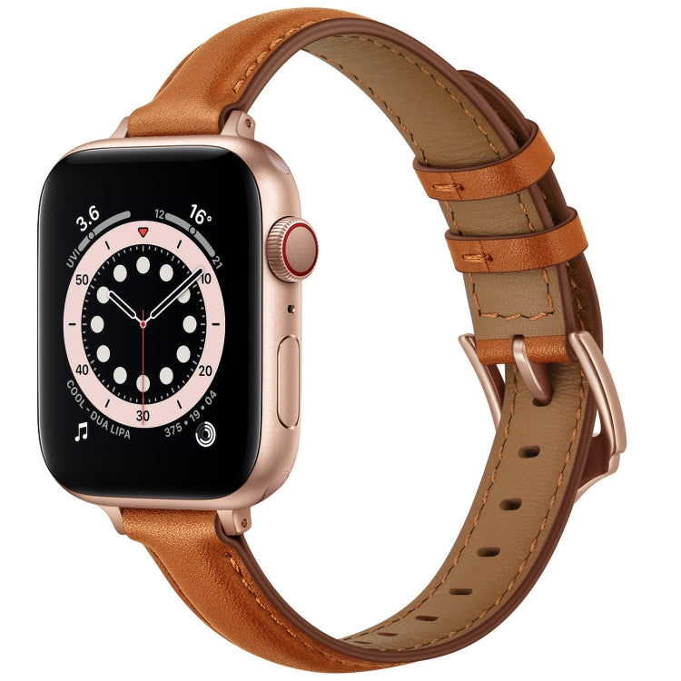 Business Style Leather Replacement Strap Watchband For Apple Watch Series, 7 41mm / 6 & SE & 5 & 4 40mm / 3 & 2 & 1 38mm, 7 45mm / 6 & SE & 5 & 4 44mm / 3 & 2 & 1 42mm