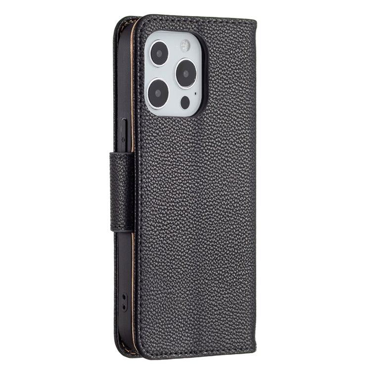 Litchi Texture Pure Color Horizontal Flip Leather Case with Holder & Card Slots & Wallet & Lanyard, For iPhone 13 Pro Max