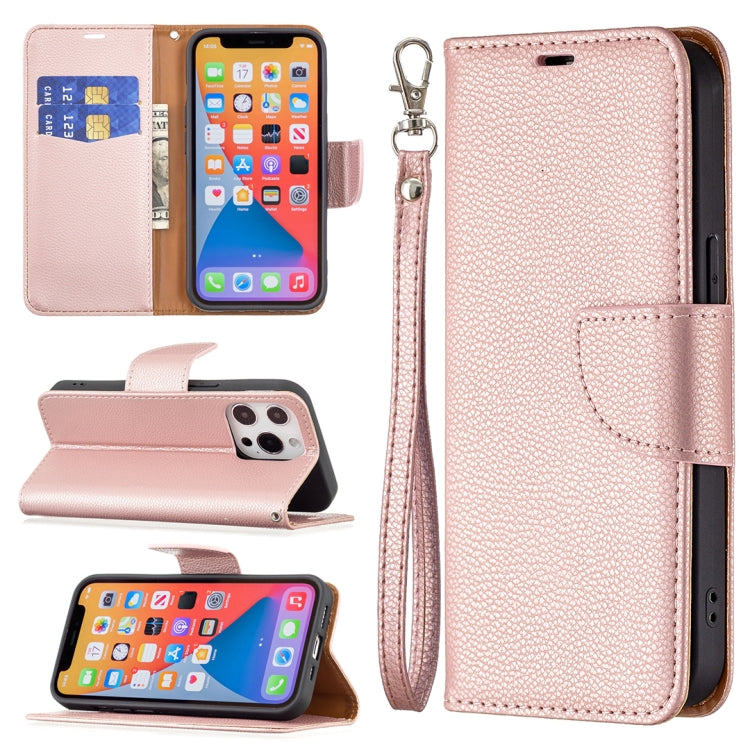 Litchi Texture Pure Color Horizontal Flip Leather Case with Holder & Card Slots & Wallet & Lanyard, For iPhone 13 Pro Max