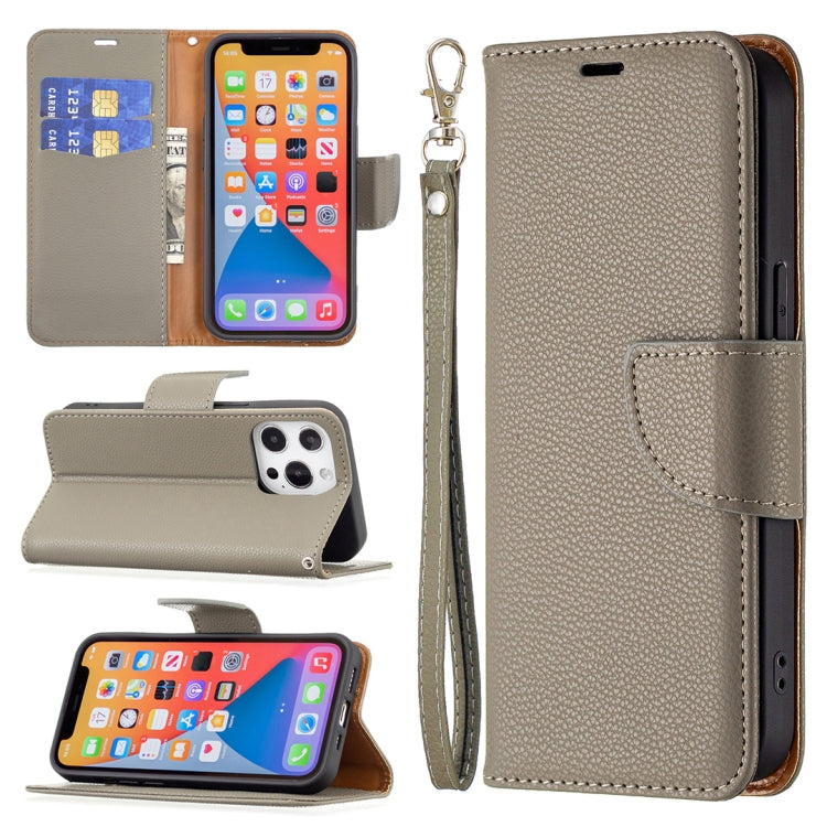 Litchi Texture Pure Color Horizontal Flip Leather Case with Holder & Card Slots & Wallet & Lanyard, For iPhone 13 Pro Max