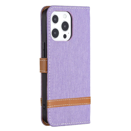 iPhone 13 protective case with denim pattern, card slots, and integrated wallet functionality