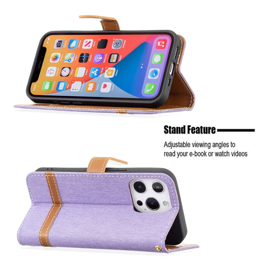 Color-matching leather flip case iPhone 13 mini showing front cover and holder detail