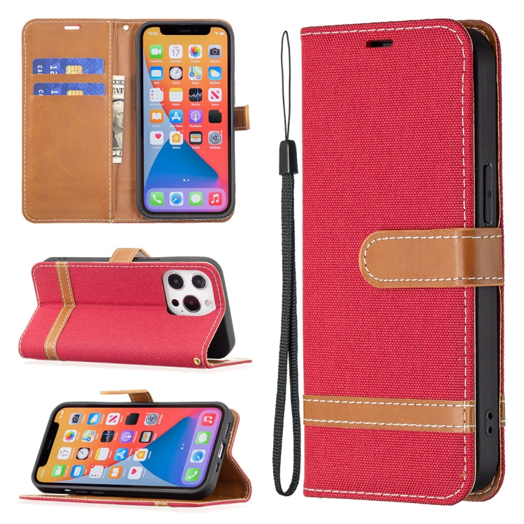 Color Matching Denim Texture Horizontal Flip Leather Case with Holder & Card Slots & Wallet & Lanyard, For iPhone 13 mini, For iPhone 13