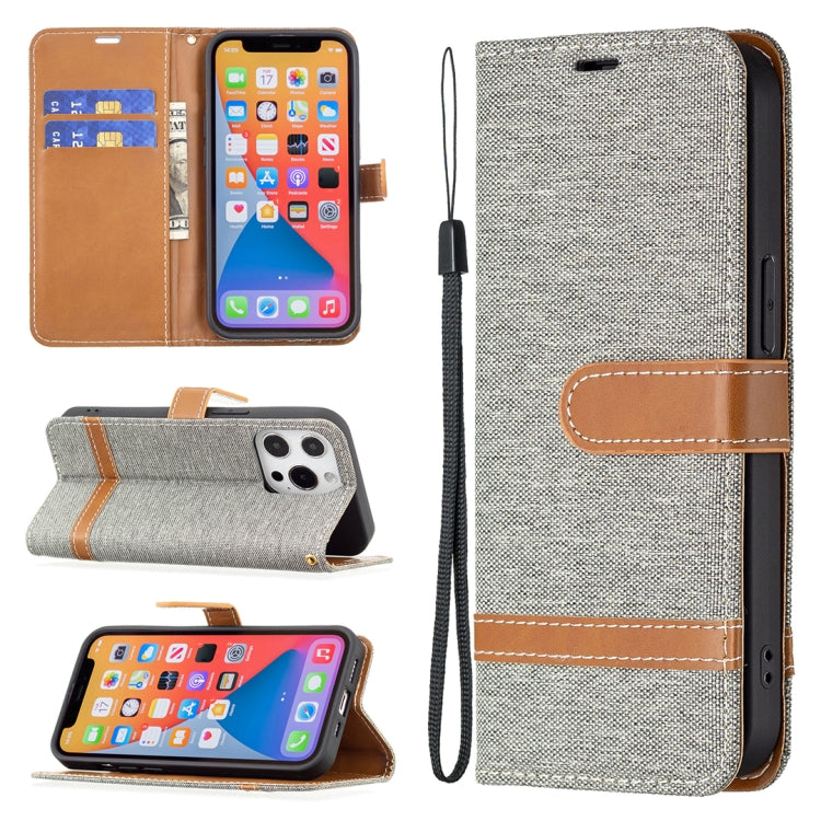 Color Matching Denim Texture Horizontal Flip Leather Case with Holder & Card Slots & Wallet & Lanyard, For iPhone 13 mini, For iPhone 13