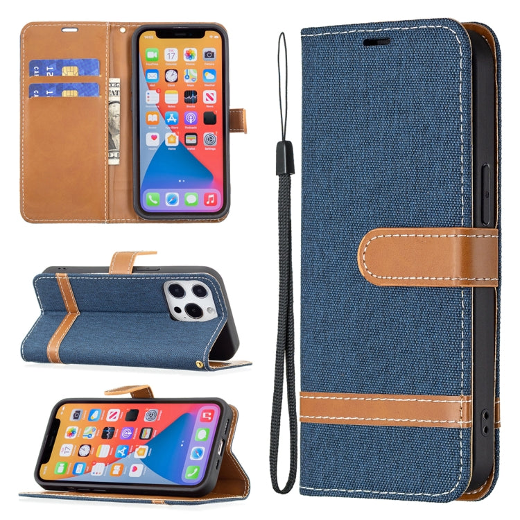 Color Matching Denim Texture Horizontal Flip Leather Case with Holder & Card Slots & Wallet & Lanyard, For iPhone 13 mini, For iPhone 13