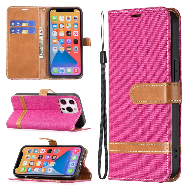 Color Matching Denim Texture Horizontal Flip Leather Case with Holder & Card Slots & Wallet & Lanyard, For iPhone 13 Pro, For iPhone 13 Pro Max