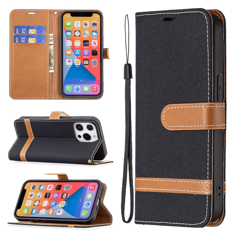 Color Matching Denim Texture Horizontal Flip Leather Case with Holder & Card Slots & Wallet & Lanyard, For iPhone 13 Pro, For iPhone 13 Pro Max