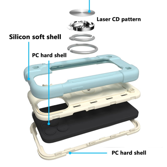 Dual-ring holder design shockproof iPhone 13 mini case detail