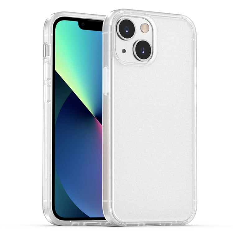 Skin Feel Frosted PC + TPU Shockproof Case with Color Button, For iPhone 13 mini, For iPhone 13, For iPhone 13 Pro, For iPhone 13 Pro Max