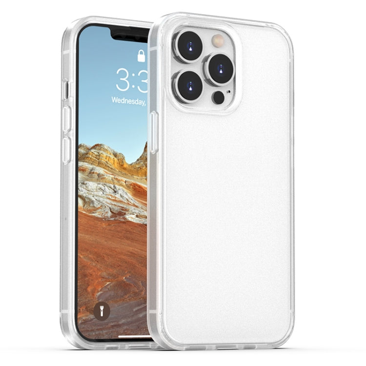 Skin Feel Frosted PC + TPU Shockproof Case with Color Button, For iPhone 13 mini, For iPhone 13, For iPhone 13 Pro, For iPhone 13 Pro Max