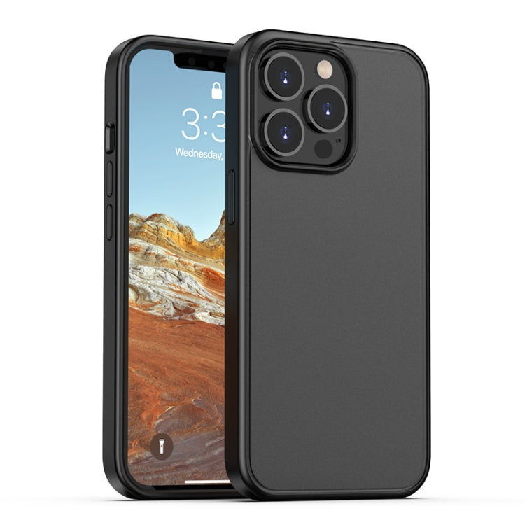 Skin Feel Frosted PC + TPU Shockproof Case with Color Button, For iPhone 13 mini, For iPhone 13, For iPhone 13 Pro, For iPhone 13 Pro Max