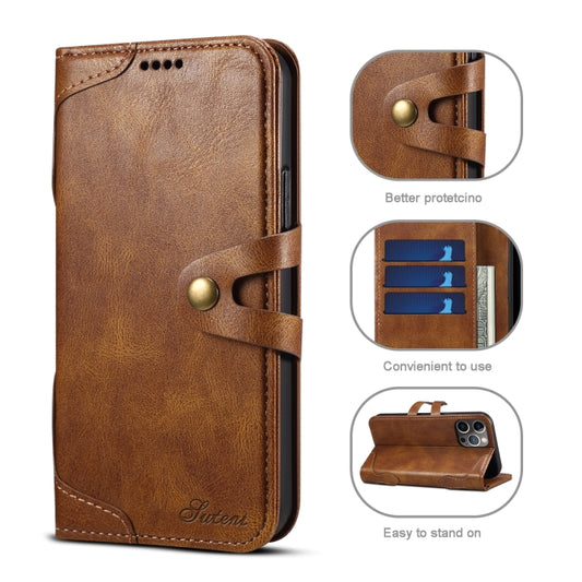 Horizontal flip design showing interior card holder and wallet compartments