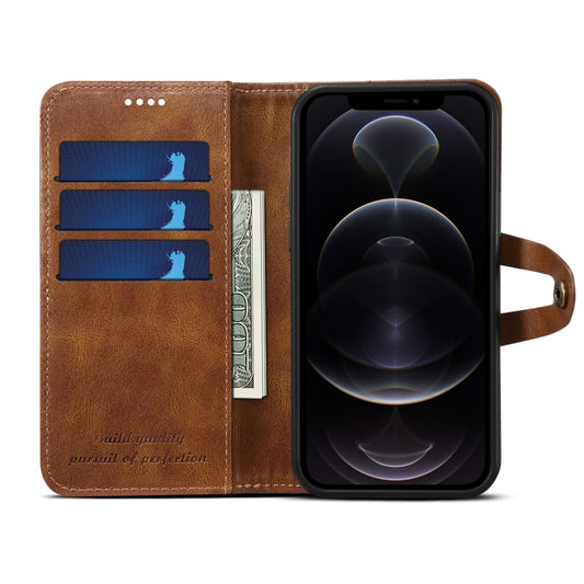 Open case revealing multiple card slots and cash pocket for iPhone 13 Pro