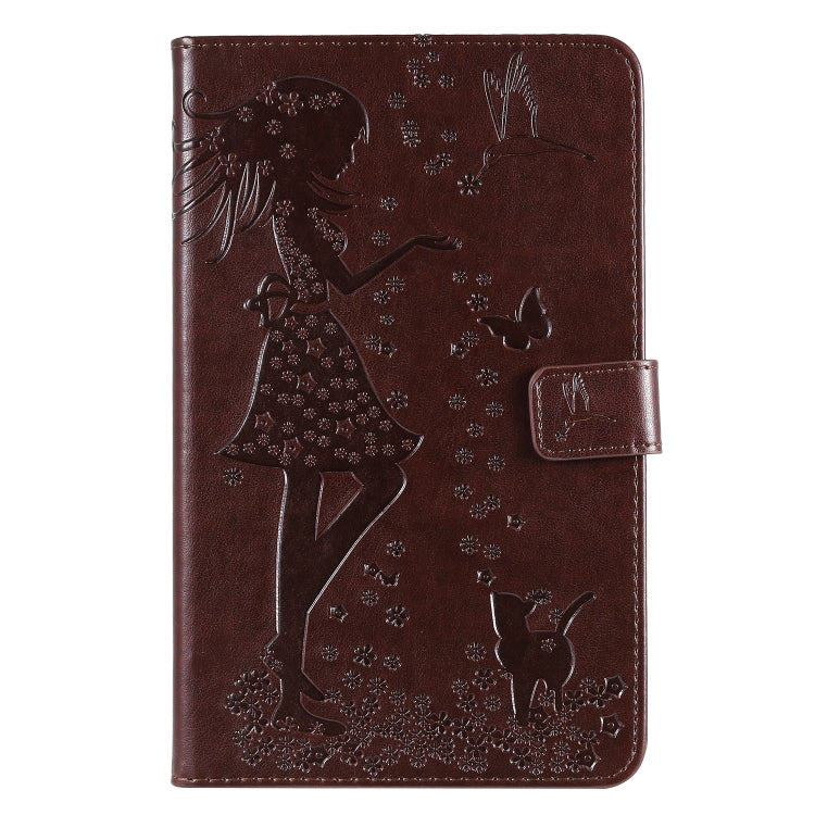 Pressed Printing Woman and Cat Pattern Horizontal Flip Leather Case with Holder & Card Slots & Wallet, For iPad 10.2 / Pro 10.5 / Air  2019, For iPad Mini 2019 & 4 & 3 & 2 & 1, For Galaxy Tab A 8.0 & S Pen (2019)