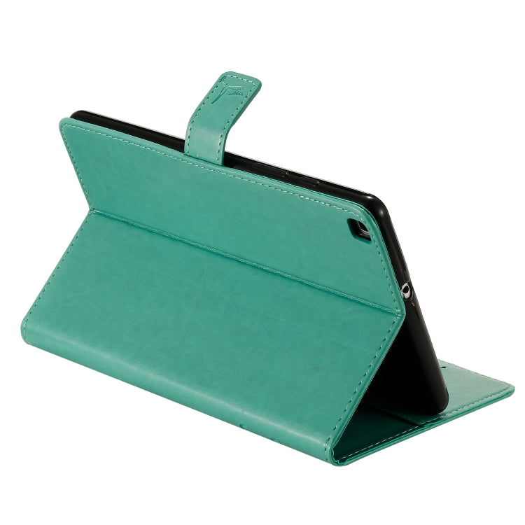 Pressed Printing Woman and Cat Pattern Horizontal Flip Leather Case with Holder & Card Slots & Wallet, For Galaxy Tab A 8.0 (2019) T295/T290, For Galaxy Tab A 10.1 (2019), For Galaxy Tab S5e