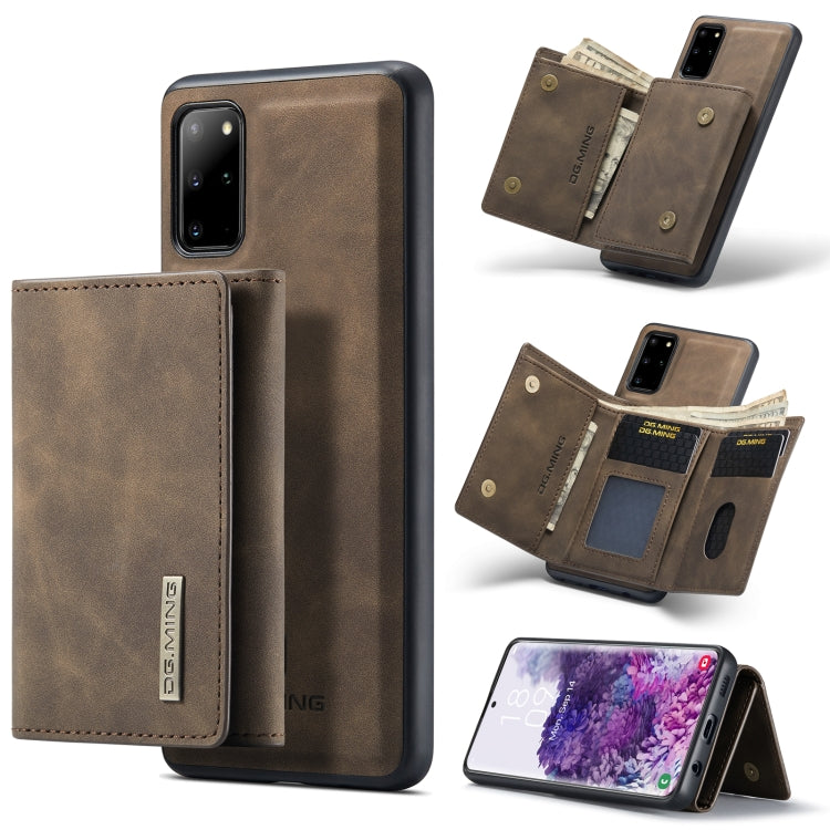 DG.MING M1 Series 3-Fold Multi Card Wallet  Back Cover Shockproof Case with Holder Function