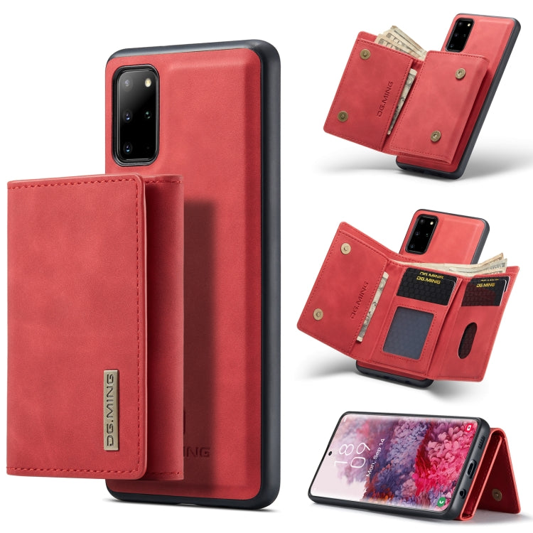 DG.MING M1 Series 3-Fold Multi Card Wallet  Back Cover Shockproof Case with Holder Function