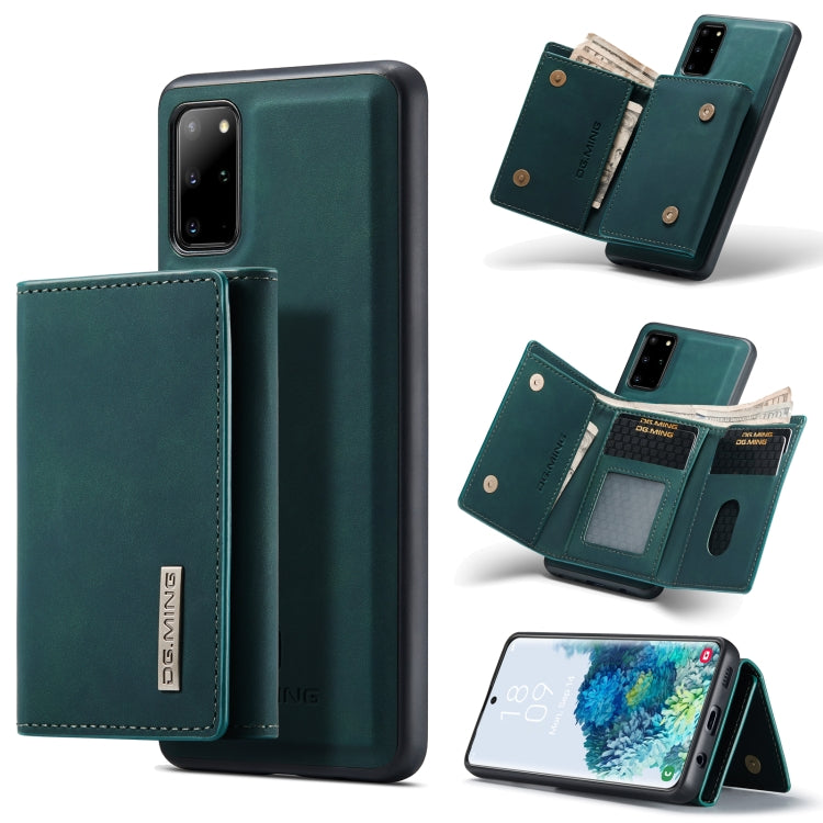 DG.MING M1 Series 3-Fold Multi Card Wallet  Back Cover Shockproof Case with Holder Function