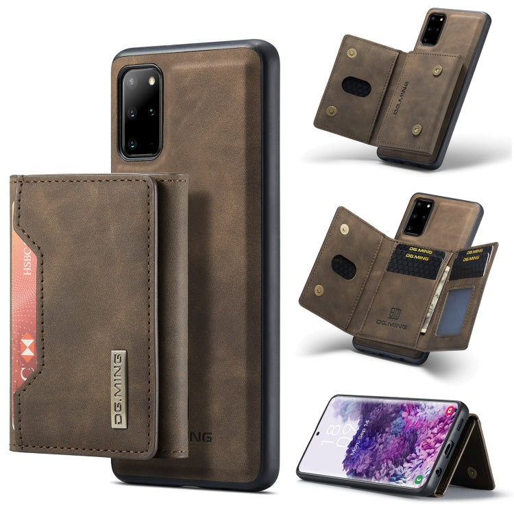 DG.MING M2 Series 3-Fold Multi Card Bag Back Cover Shockproof Case with Wallet & Holder Function